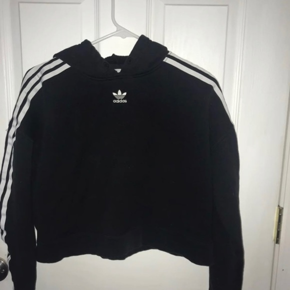 Adidas Cropped Hoodie - Picture 1 of 4